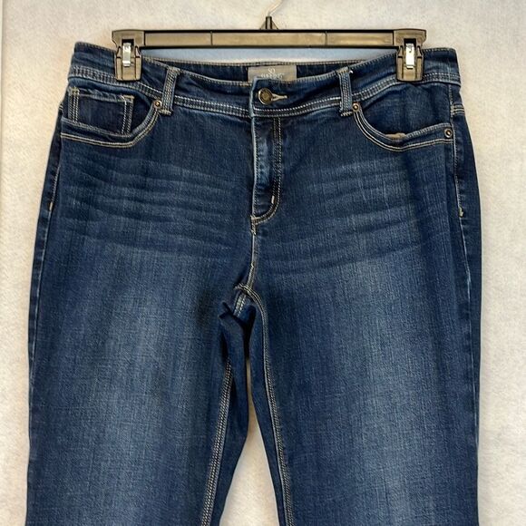 SO SLIMMING by CHICO'S Jeans Women's Size 1.5R Blue Denim Mid-Rise Medium Wash - Picture 2 of 15